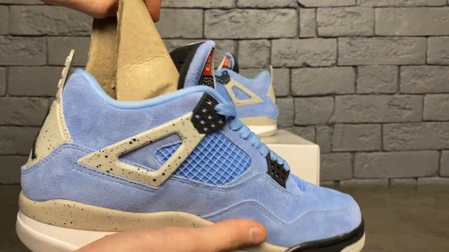 Обзор на Air Jordan 4 “University Blue” смотреть онлайн