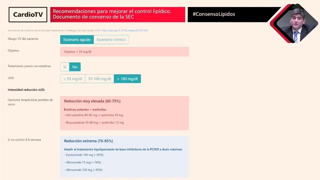 Recomendaciones para mejorar el control lipídico. Documento de consenso de la SEC смотреть онлайн