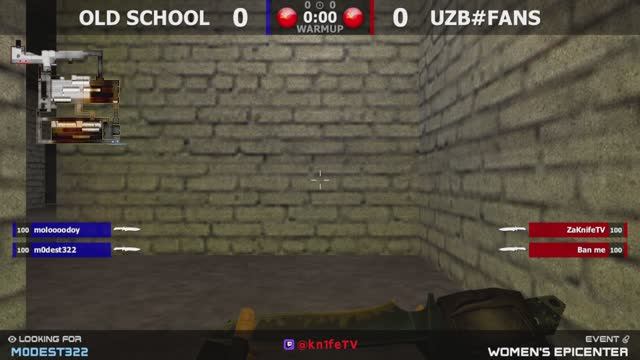 UZB#FANS -vs- Old School - 1 карта // Финал Осеннего турнира от проекта Женский Эпицентр @kn1feTV смотреть онлайн