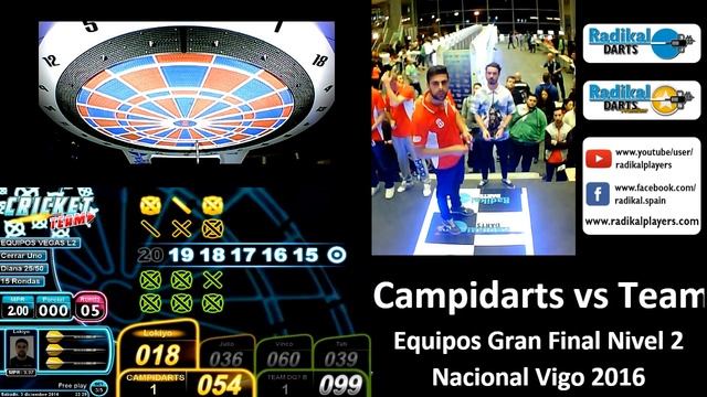 Campidarts vs Team DQ?B - Gran Final Nivel2 3.12.16 - Nacional Radikal Vigo смотреть онлайн