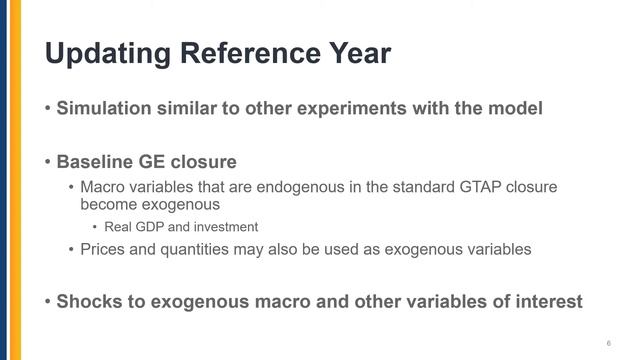 Updating GTAP Data Base Reference Year for Policy Experiments смотреть онлайн