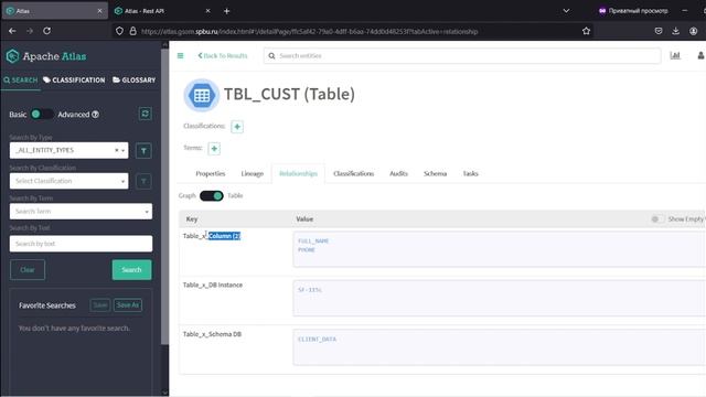 Apache Atlas - Create Metamodel And Example PDM's With DataFlow For SPBU [Version : 2.2.0]