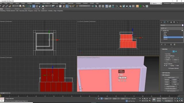 Моделирование архитектурных объектов через Editable Poly, 3dsmax смотреть онлайн