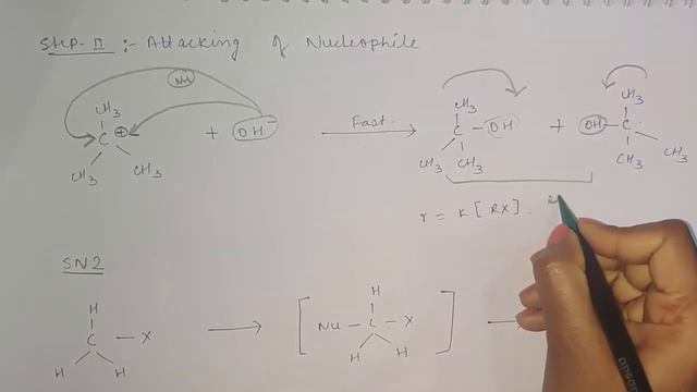 SN1 & SN 2 Reaction||Nucleophilic Substitution Reaction|| SN1 & SN2 Reaction Mechanism Tips & Trick смотреть онлайн