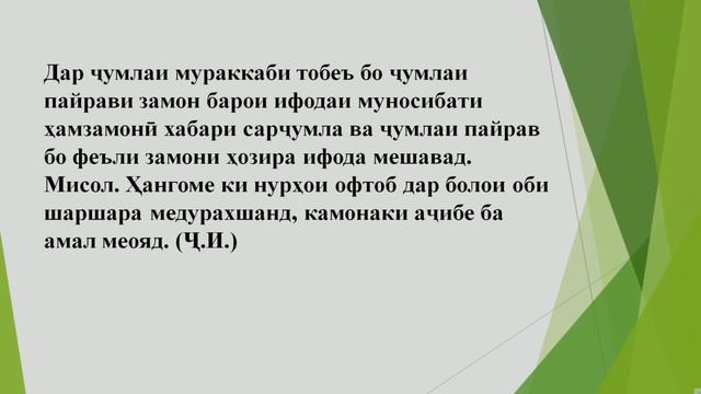 Синфи 9. Воситаҳои алоқаи синтаксисии ҷумлаи мураккаби тобеъ смотреть онлайн