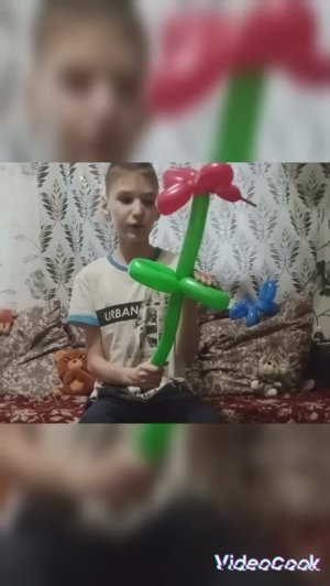 как сделать цветок из шарика 🌹🌹🌹