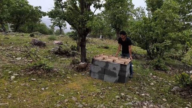 Ershad's daily life after the death of his love: building a house for a dog💔 смотреть онлайн