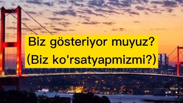 Turk tili |Turk tili grammatikasini 1 soatda o`rganamiz |Учим турецкий за 1 час |Qanday.uz смотреть онлайн