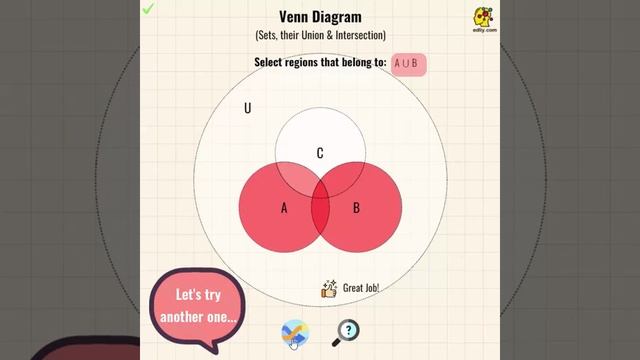 Visually interactive Venn diagram смотреть онлайн