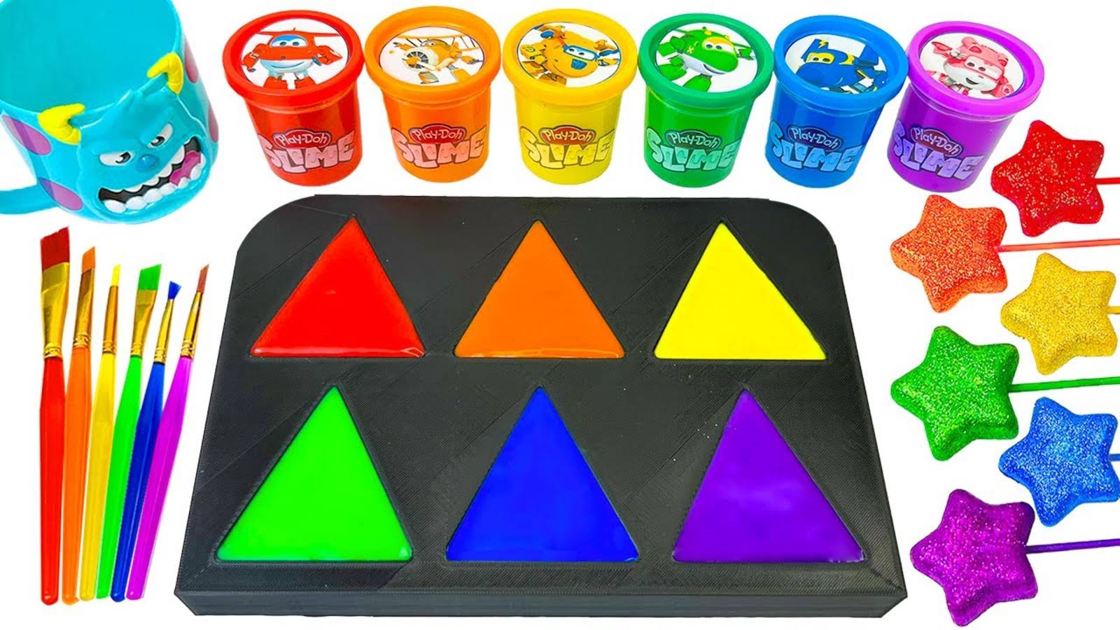 Мультик для малышей. Приятные звуки. Слаймы АСМР. Игрушки для самых маленьких смотреть онлайн