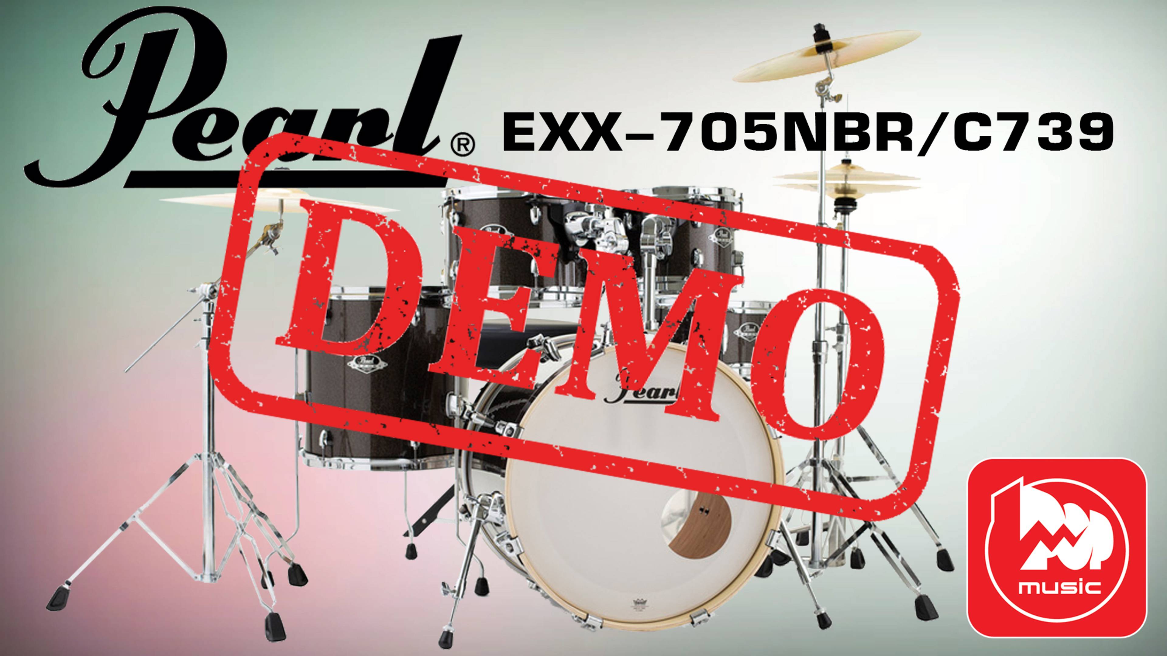 Барабанная установка PEARL EXX-705NBR - демонстрация звучания смотреть онлайн