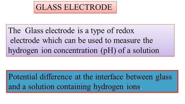 BCU-NEP-V SEM-paper 6-Electrochemistry-08 pH Indicator Electrodes, Redox Electrode, GLASS ELECTRODE смотреть онлайн