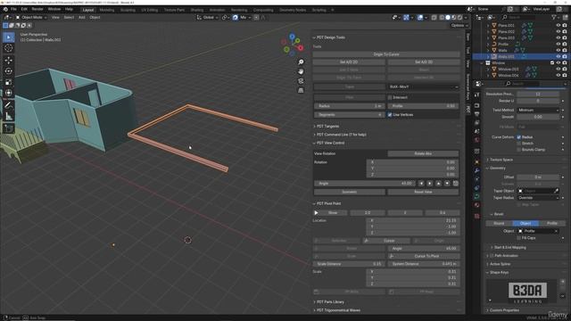 11 - Precise Modeling with Curves - 3 -Creating a Path for the Bevel Object смотреть онлайн