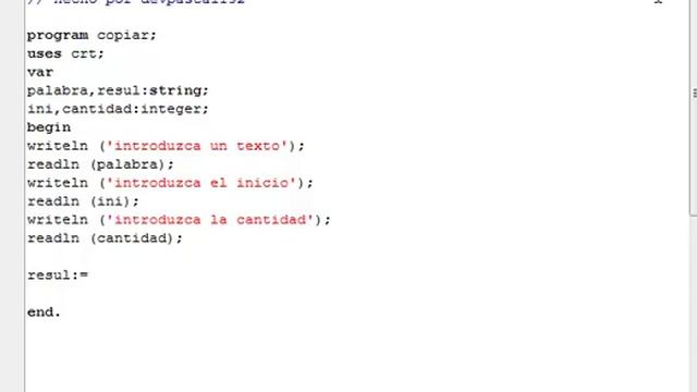Programación en Pascal - Función Copy смотреть онлайн