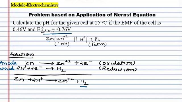Nernst equation application| How to find pH with the help of Nernst Equation | Dr. Anjali Ssaxena смотреть онлайн