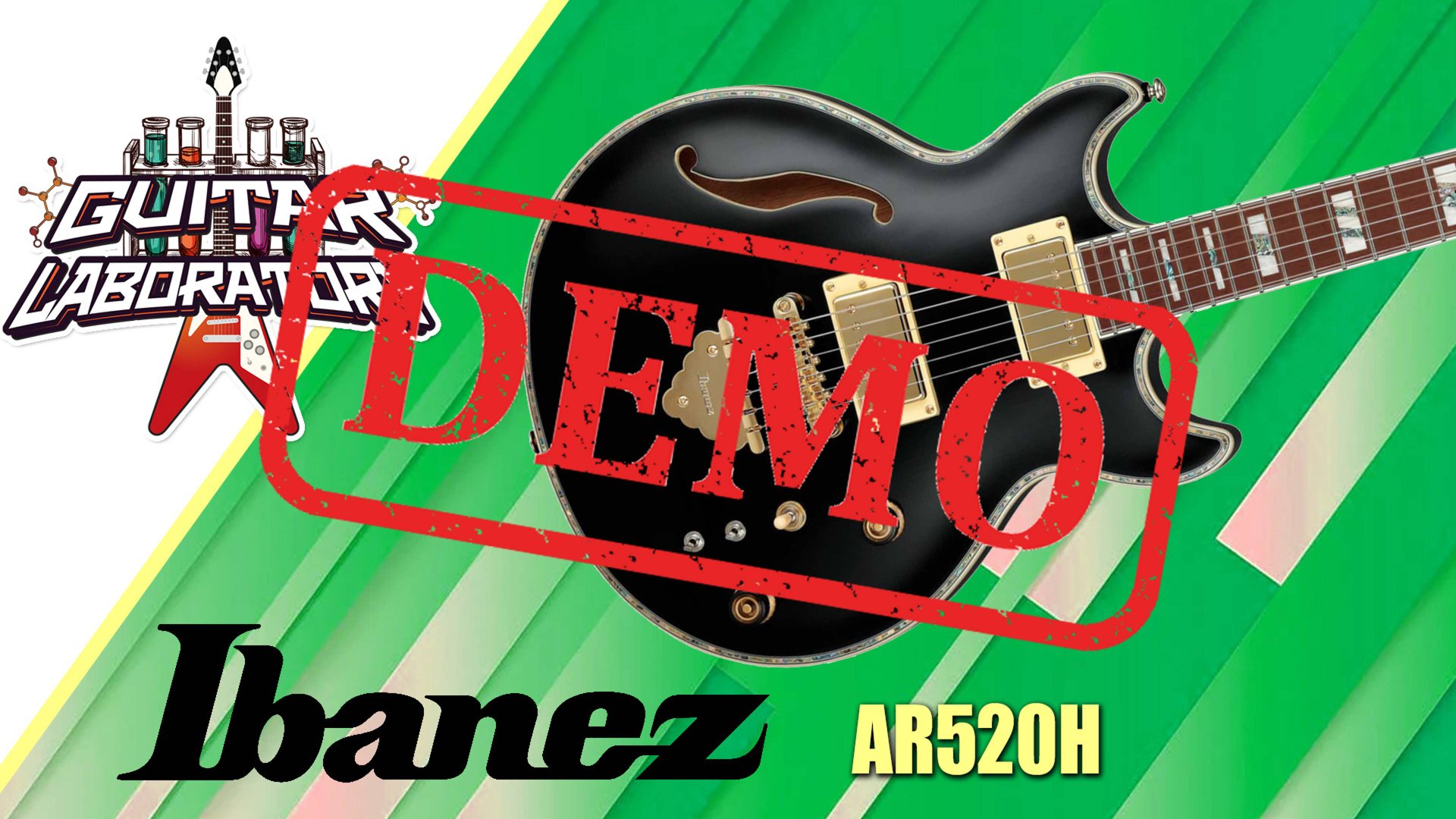 Электрогитара IBANEZ AR520H-BK - демонстрация звучания смотреть онлайн
