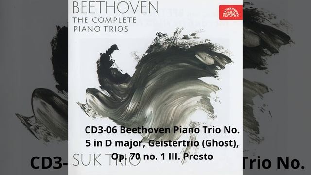 CD3 06 Beethoven Piano Trio No 5 in D major, Geistertrio Ghost, Op 70 no 1 III Presto @ 432hz смотреть онлайн