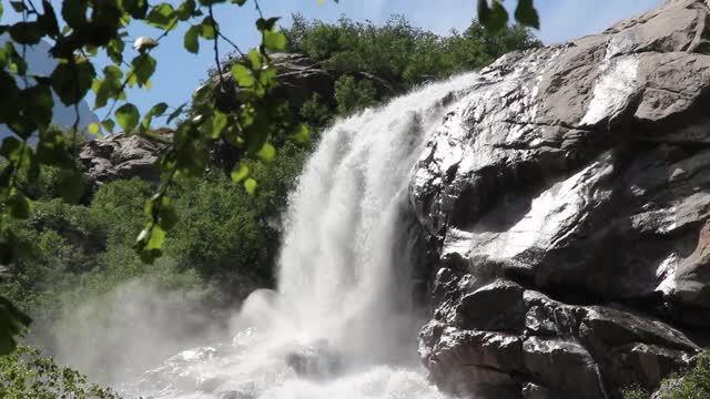 Домбай. Пеший маршрут Домбай - водопад Алибекский.