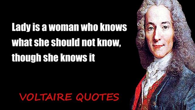 Voltaire's Amazingly Accurate Words about Women and Life | Quotes, aphorisms, wise thoughts смотреть онлайн