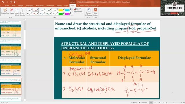 NAMING ORGANIC COMPOUNDS (SYLLABUS CODE 5070 & 0620) смотреть онлайн