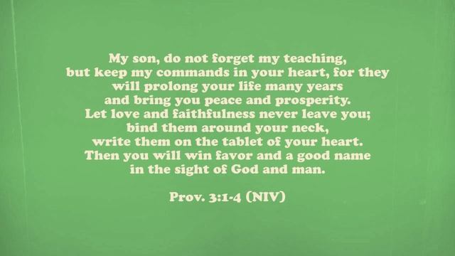 Proverbs 3:1-4 (NIV) Scripture Memory Song смотреть онлайн
