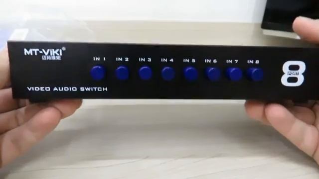 Switch de Vídeo Composto + Audio Stereo 3 RCA com 8 entradas e 1 saída смотреть онлайн