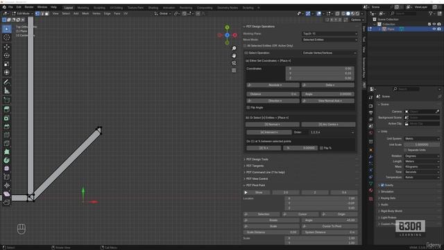 7 - Drafting a Floor Plan - 3 -Angled walls and arcs смотреть онлайн