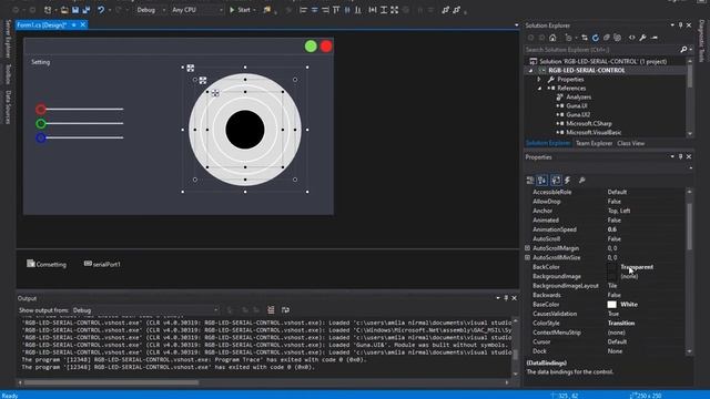 Arduino RGB LED Color Controller Software Create Using Visual Studio C# смотреть онлайн