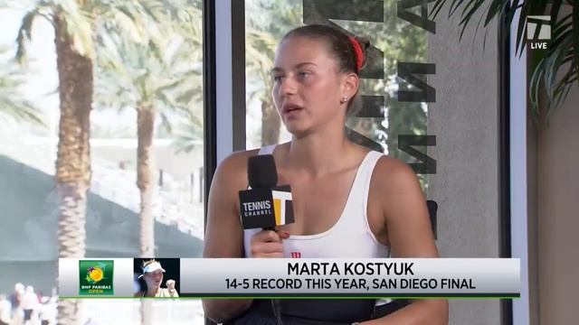 Marta Kostyuk's Perseverance on and off the court | Indian Wells 4R смотреть онлайн