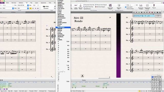 CREATE A TEMPO CHANGE | Sibelius Tutorial | Composer's Guide смотреть онлайн
