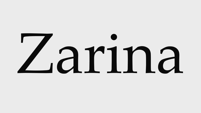 How to Pronounce Zarina смотреть онлайн