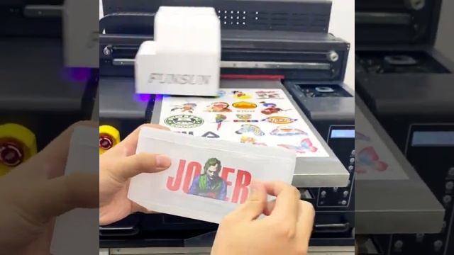 Funsun UV DTF Printer.2022 New UV print tech ! Can print all items смотреть онлайн