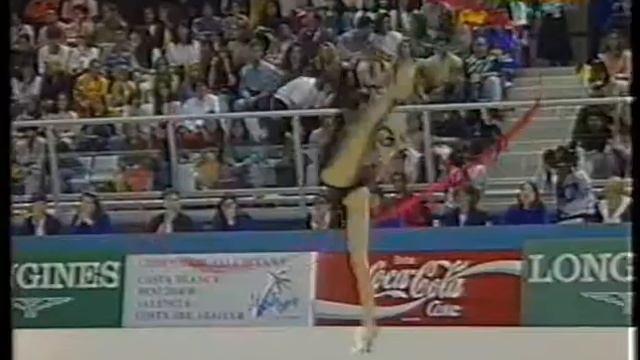 Inessa Gizikova RUS Ribbon 1993 Alicante WCh Team Competition смотреть онлайн