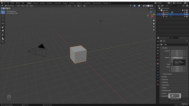 1 - Getting Started with Blender - 2 -3D Navigation and Shortcuts смотреть онлайн