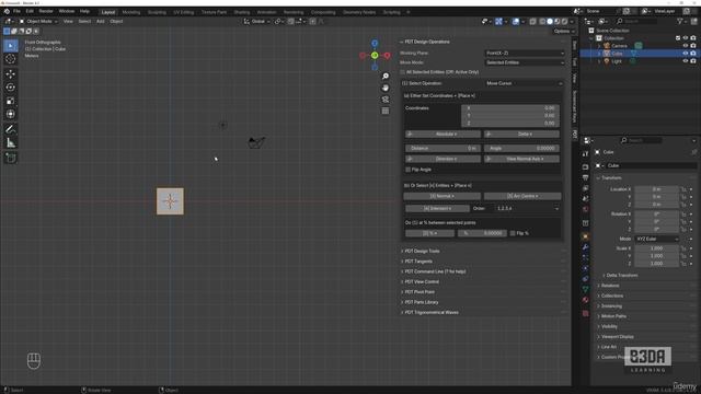 5 - CAD-like Modeling Tools - 1 -Installing the PDT Add-on смотреть онлайн