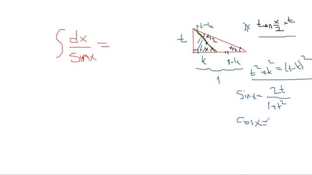 dx/sinx integral, (dx/cosx integral) смотреть онлайн