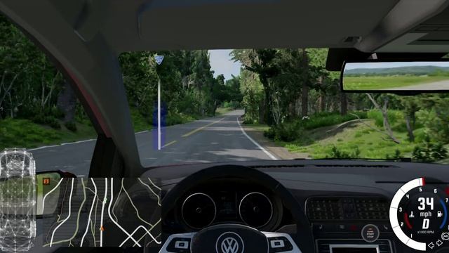 Еду от заправки до дома на фольцваген поло