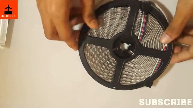 Unboxing and Review 5M 5050 RGB 300 SMD LED Strip Lights With Remote... смотреть онлайн