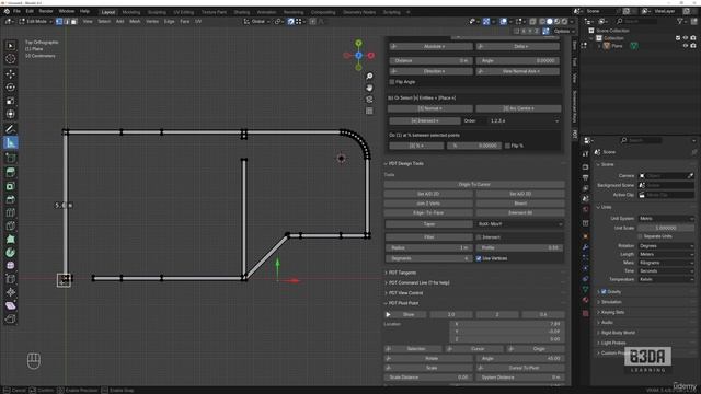 7 - Drafting a Floor Plan - 5 -Connecting Walls смотреть онлайн