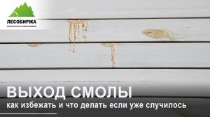 Как избежать появления смолы на фасаде деревянного дома