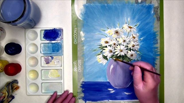 НАЧИНАЮЩИМ. ДОПОЛНЕНИЕ К УРОКУ № 7. Гуашь. смотреть онлайн