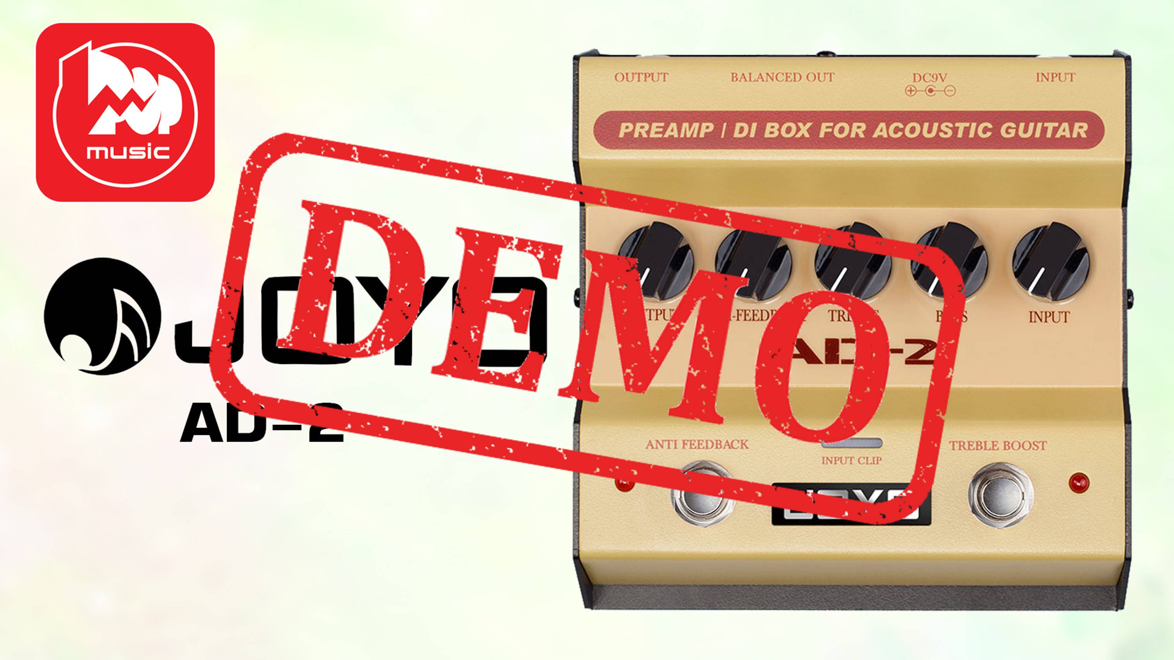 Усилитель для акустической гитары JOYO AD-2 - демонстрация звучания смотреть онлайн