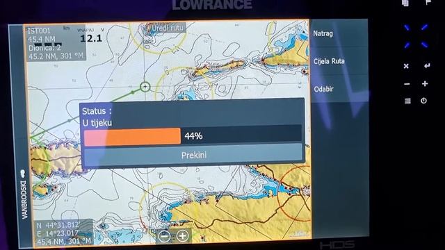Autorouting Lowrance HDS Live #autopilot