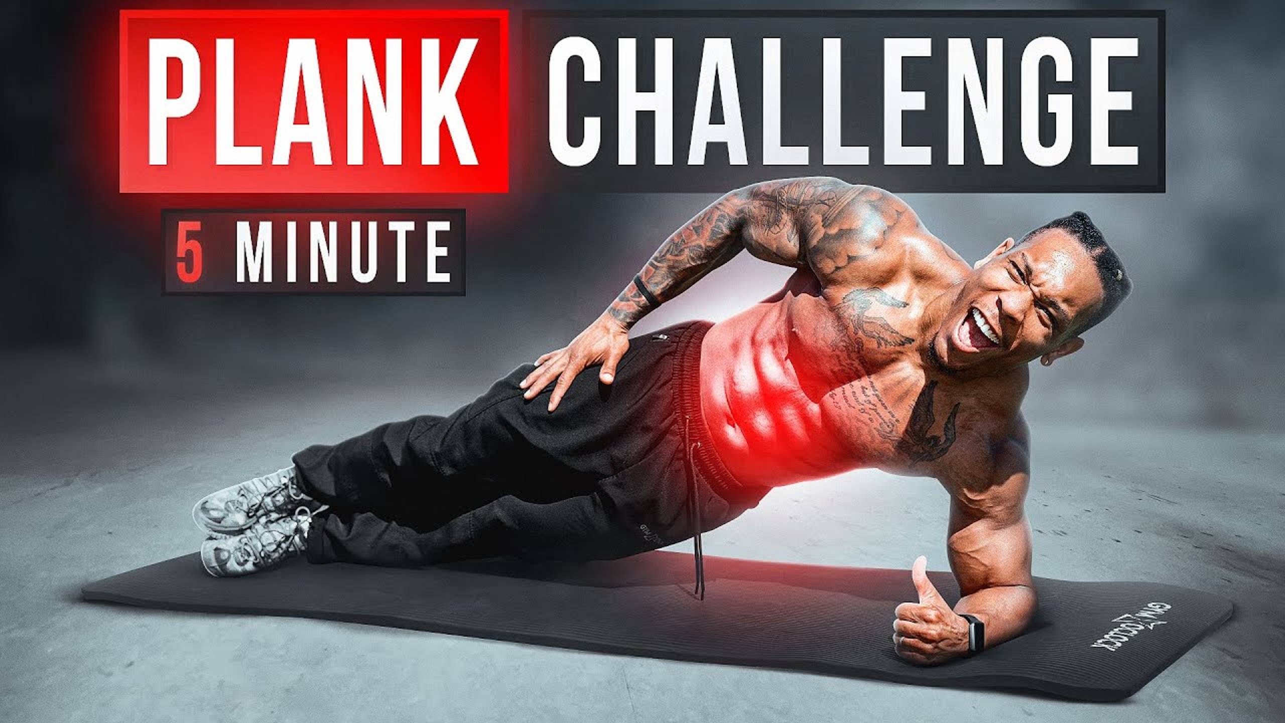INSANE 5 MINUTE PLANK WORKOUT FOR 6 PACK ABS - BullyJuice смотреть онлайн