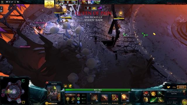 Dota 2 - Overthrow Trio - Sniper QoP Tinker смотреть онлайн