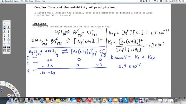 Solubility of AgCl in a solution of ammonia смотреть онлайн
