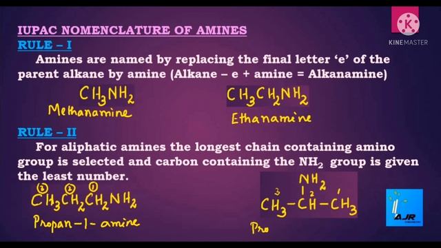 COMMON & IUPAC NAMING OF AMINES (ORGANIC COMPOUNDS CONTAINING NITROGEN) /CLASS 12 смотреть онлайн