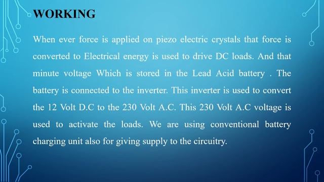 Kinetic footfall energy harvesting смотреть онлайн