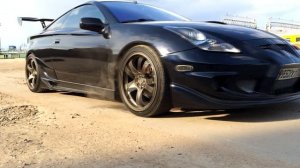 выхлоп на  Toyota Celica T23 с резонатором Гельмгольца