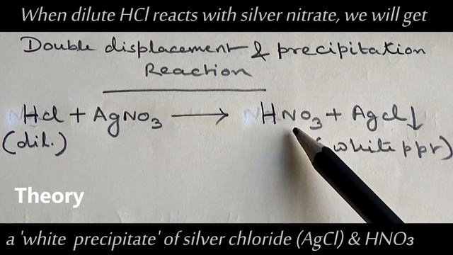 Precipitation reaction (AgNO3 + HCl) | Double Displacement Reaction of AgNO3 and HCl смотреть онлайн